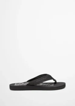 Zehentrenner-Beach-Sandale mit gewebtem Riemen