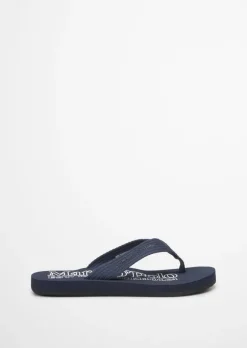 Zehentrenner-Beach-Sandale mit gewebtem Riemen