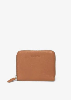 Zipper-Geldbörse aus hochwertiger Leder-Qualität