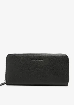 Zipper-Geldbörse aus hochwertiger Leder-Qualität