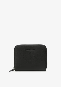 Zipper-Geldbörse aus hochwertiger Leder-Qualität