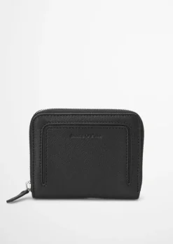 Zipper-Geldbörse medium aus hochwertigem Rindleder